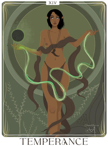 Tarot Card "Temperance"