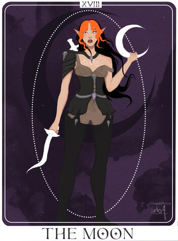 Tarot Card The Moon